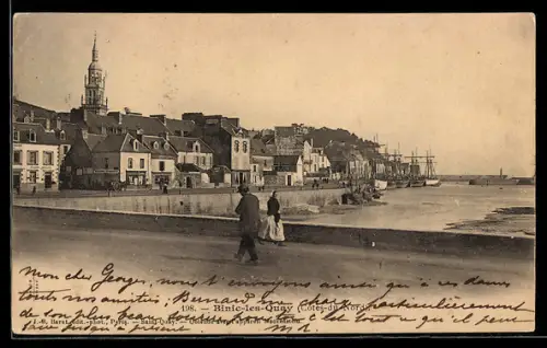 AK Binic-les-Quay /Côtes-du-Nord, Entrée du Port