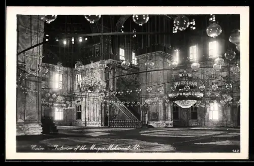 AK Cairo, Interior of the Mosque Mohamed Ali