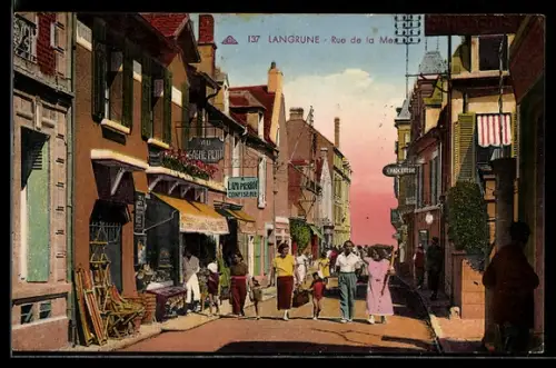 AK Langrune, Rue de la Mer