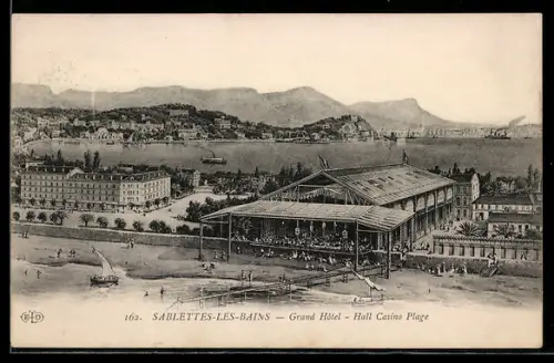 AK Sablettes-les-Bains, Grand Hôtel, Hall Casino Plage