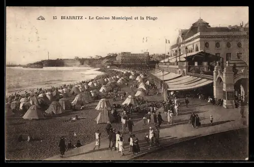 AK Biarritz, Le Casino Municipal et la Plage