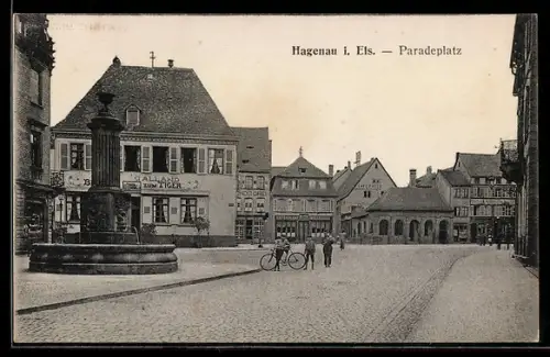 AK Hagenau i. Els., Paradeplatz
