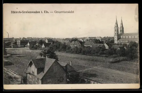AK Illkirch-Graienstaden i. Els., Gesamtansicht
