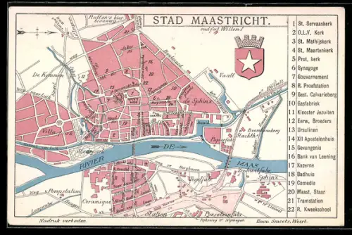 AK Maastricht, Stadtplan