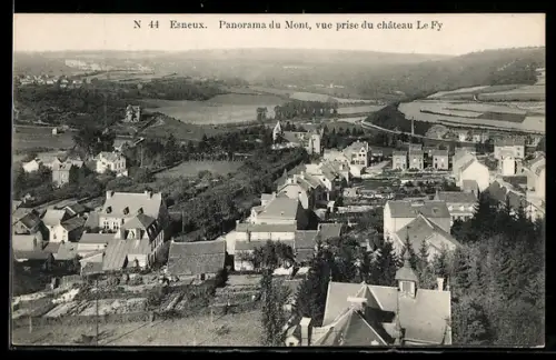 AK Esneux, Panorama du Mont, vue prise du château Le Fy