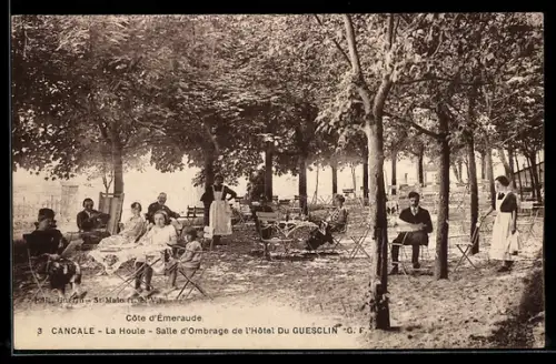 AK Cancale, La Houle, Salle d`Ombre de l`Hôtel Du Guesclin