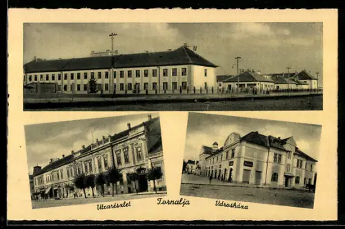 AK Tornalja, Utcarészlet, Városháza