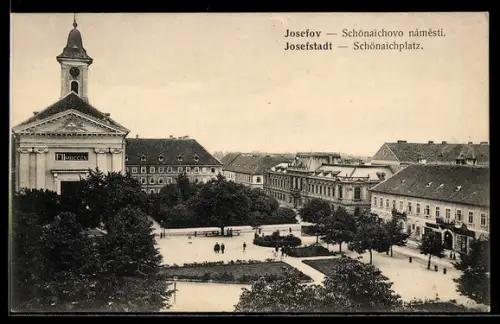 AK Josefstadt / Josefov / Jaromer, Schönaichplatz, Schönaichovo namesti