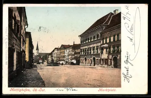 AK Mattighofen /Ob. Öst., Marktplatz