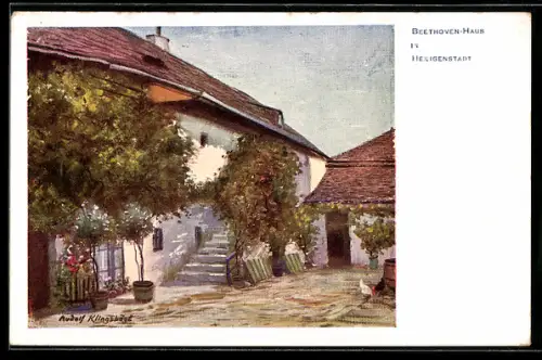 Künstler-AK Heiligenstadt, Beethoven-Haus