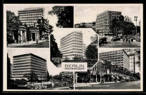 AK Berlin, Kathreiner Haus, Europa Haus, Columbus Haus, Stresemannstrasse, Bauhaus