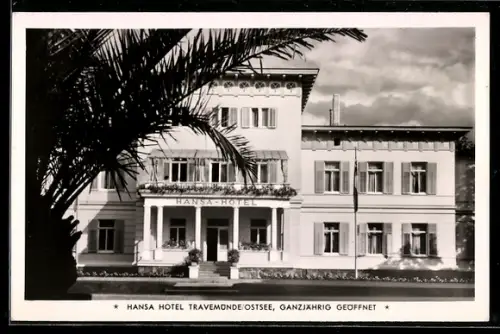 AK Travemünde, Hansa-Hotel, Vorderansicht