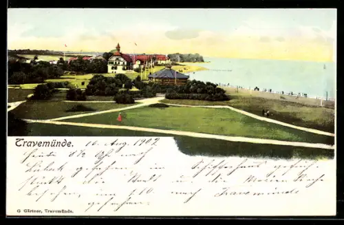 AK Travemünde, Strandpromenade und Kurhaus