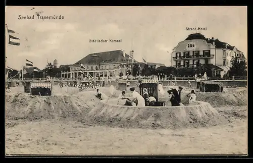 AK Travemünde, der städtische Kursaal und das Strand-Hotel