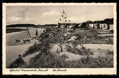 AK Ostseebad Travemünde-Priwall, Partie am Strand