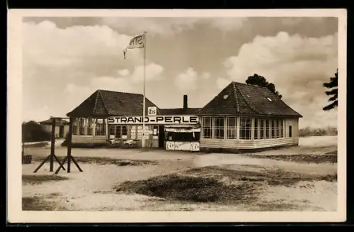 AK Travemünde-Priwall, Gasthaus Strand-Perle in den Dünen