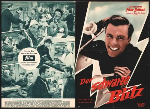 Filmprogramm IFB Nr. 4405, Der schwarze Blitz, Toni Sailer, Maria Perschy, Dietmar Schönherr, Regie: Hans Grimm