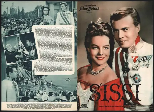 Filmprogramm IFB Nr. 3089, Sissi, Romy Schneider, Karlheinz Böhm, Magda Schneider, Regie: Ernst Marischka
