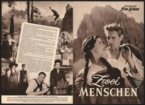 Filmprogramm IFB Nr. 1727, Zwei Menschen, Edith Mill, Helmuth Schneider, Regie: Paul May