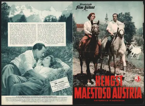 Filmprogramm IFB Nr. 3369, Hengst Maestoso Austria, Paul Klinger, Nadja Gray, Regie: Hermann Kugelstadt