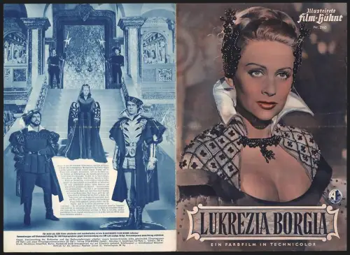 Filmprogramm IFB Nr. 2163, Lucrezia Borgia, Martine Carol, Pedro Armendariz, Regie: Christian-Jaque
