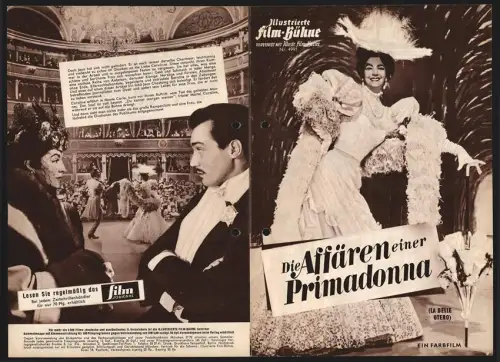 Filmprogramm IFB Nr. 4991, Die Affären einer Primadonna, Maria Felix, Jacques Bertier, Regie: Richard Pottier