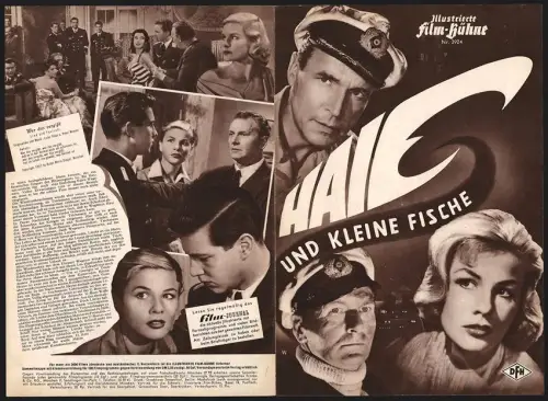 Filmprogramm IFB Nr. 3924, Haie und kleine Fische, Hansjörg Felmy, Sabine Bethmann, Mady Rahl, Regie: Frank Wisbar