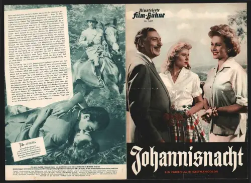 Filmprogramm IFB Nr. 3485, Johannisnacht, Willy Birgel, Hertha Feiler, Erik Schuman, Regie: Harald Reinl