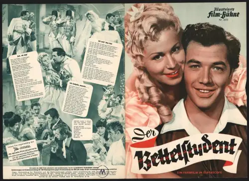 Filmprogramm IFB Nr. 3552, Der Bettelstudent, Waltraut Haas, Gerhard Riedmann, Regie: Werner Jacobs