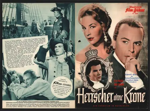 Filmprogramm IFB Nr. 3600, Herrscher ohne Krone, O. W. Fischer, Odile Versois, Horst Buchholz, Regie: Harald Braun
