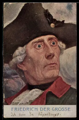 AK Portrait von König Friedrich II. (der Grosse)