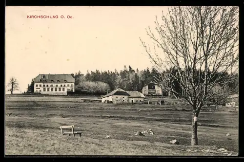 AK Kirchschlag /O. Ö., Panorama mit Gehöften