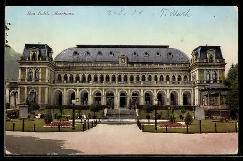 AK Bad Ischl, Kurhaus mit Anlagen