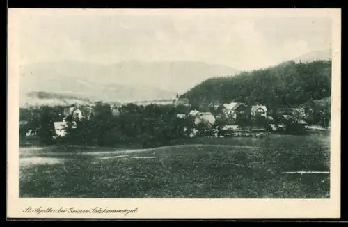 AK St. Agatha bei Goisern, Teilansicht