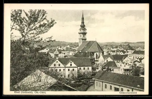 AK Ried / Innkreis, Blick zur Kirche
