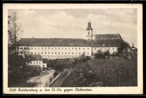 AK Reichersberg a. Inn, Stift, Aussenansicht