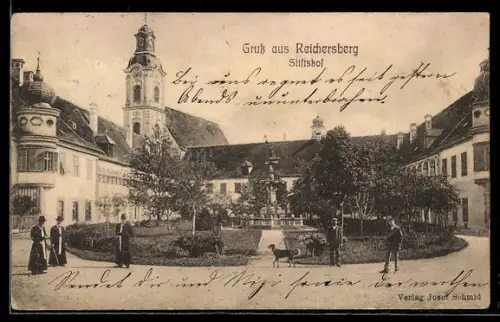 AK Reichersberg, Partie auf dem Stiftshof