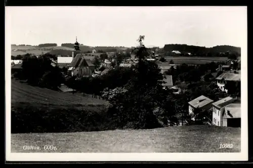 AK Gutau /O.-Oe., Teilansicht mit Kirche