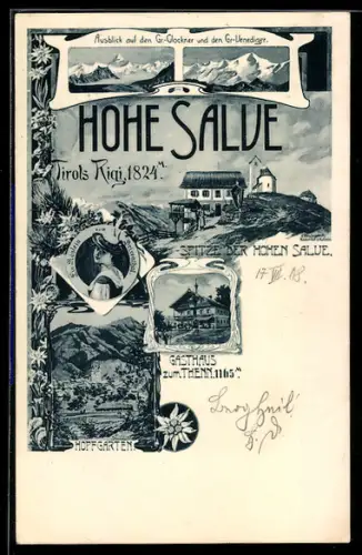 AK Hohe Salve, Gasthaus zum Thenn, Hopfgarten