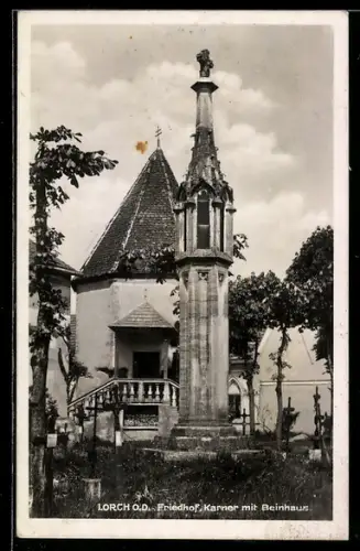 AK Lorch, Friedhof, Karner mit Beinhaus