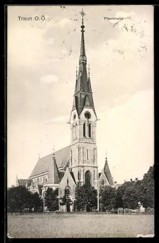 AK Traun /O.-Ö., Pfarrkirche