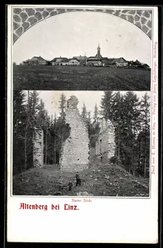 AK Altenberg bei Linz, Ruine Zöch