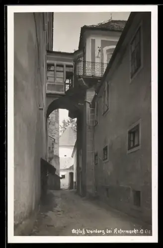 AK Kefermarkt /O.-Oe., Schloss Weinberg mit Strassenpartie