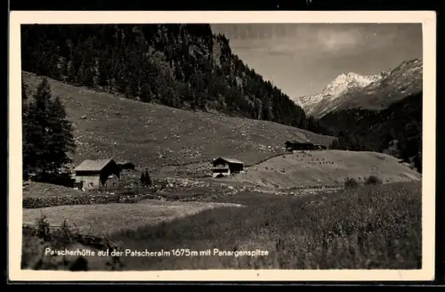 AK Patscherhütte, Berghütte auf der Patscheralm mit Panargenspitze