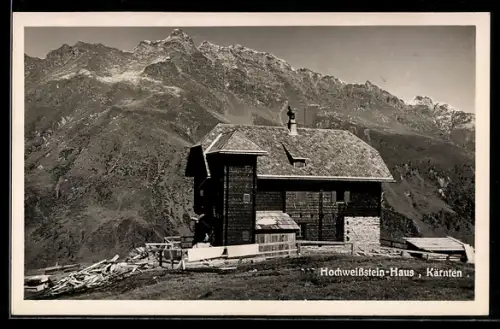 AK Hochweissstein-Haus /Kärnten, Berghütte des Ö. A. V. Sektion Austria