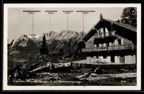 AK Rosshütte mit Wettersteingebirge