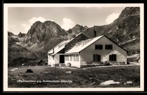 AK Madlenerhaus, Ansicht geg. Hochmaderer, Silvretta