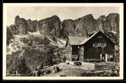 AK Erfurter Hütte mit Terrasse