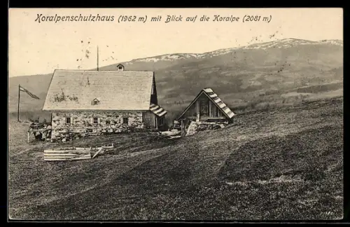 AK Koralpenschutzhaus, Blick auf die Koralpe