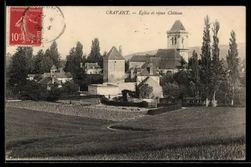 AK Cravant, Eglise et vieux Château